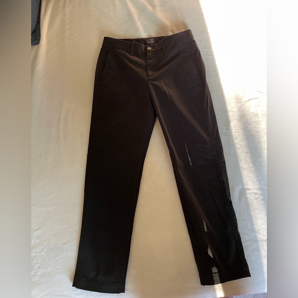 NWT J. Crew factory black chinos!